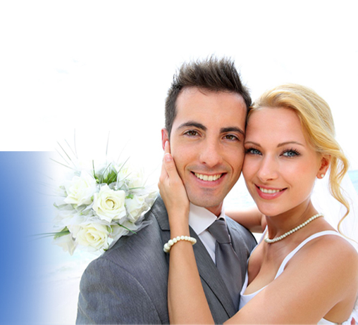 Young couple newly married